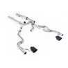 Catback Race Milltek Ford F150 Tremor SuperCrew 2021-2025 - avec silencieux primaire Race - sorties Dual GT100 Cerakote Noir