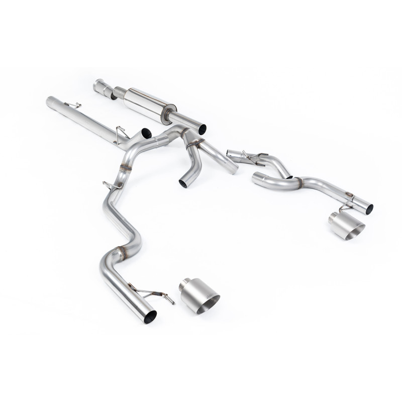 Catback Road+ Milltek Ford F150 Tremor SuperCrew 2021-2025 - avec silencieux primaire - sorties Dual GT115 Titane
