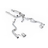 Scarico cat-back Road+ Milltek Ford F150 Tremor SuperCrew 2021-2025 - con silenziatore primario - uscite Dual GT115 Titanio