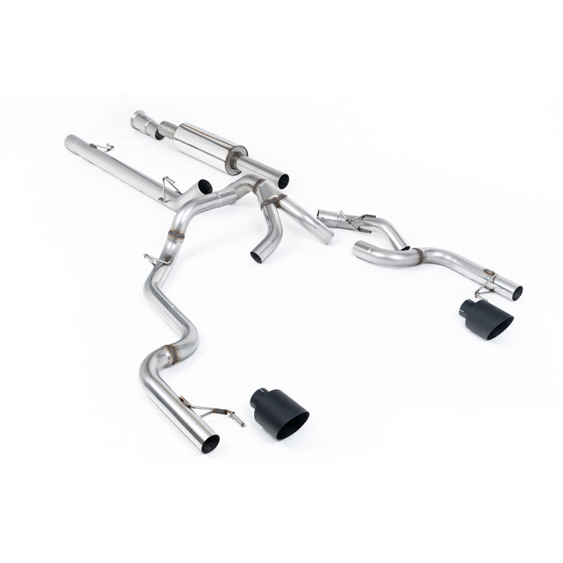 Escape cat-back Road+ Milltek Ford F150 Tremor SuperCrew 2021-2025 - con silenciador primario - colas de escape Dual GT115 Cerak
