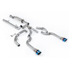 Catback Road+ Milltek Ford F150 SuperCrew 2021-2025 - con silenziatore primario - uscite Dual GT100 in titanio brunito blu