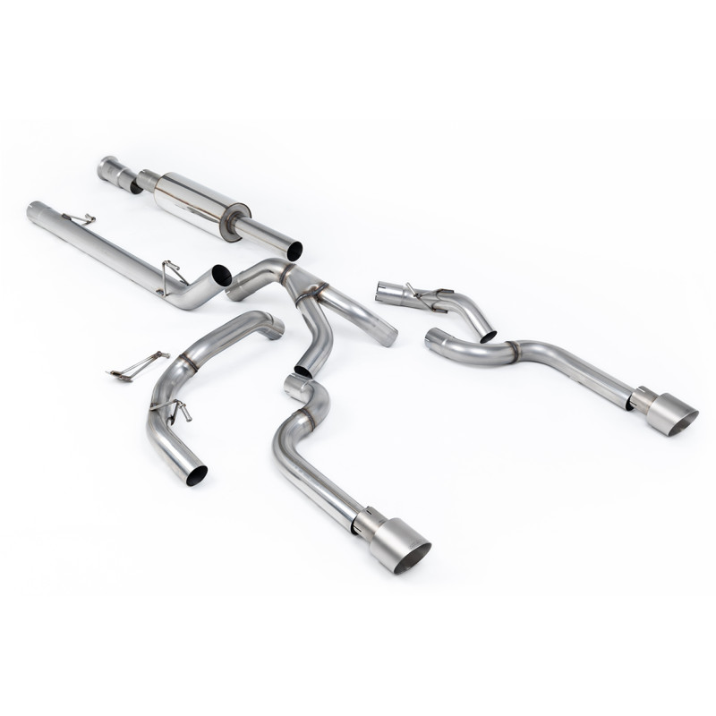 Catback Road+ Milltek Ford F150 SuperCrew 2021-2025 - avec silencieux primaire - sorties Dual GT100 Titane
