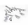Front Pipe-back Milltek Dodge Challenger Mk3 - Pipe after OEM primary section - With center H-pipe - Quad GT100 Polished