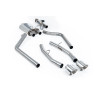 Catback Milltek Dodge RAM 1500 MK5 - Version avec valve avec silencieux primaire - Sans silencieux AR - sorties GT139 Polies