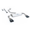 FAP Back Race Milltek Cupra Leon KL 2021-2025 - Version 80 mm - Sans silencieux primaire - sorties Quad Ovales Cerakote Noir