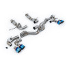Catback Milltek Chevrolet Corvette C8 Stingray et E-Ray 2020-2024 - non résonné - sorties Quad GT100 Titane bleui