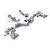 Catback Milltek Chevrolet Corvette C8 Stingray y E-Ray 6.2L V8 2020-2025 sin FAP - no resonado - colas Quad GT100 Titanio