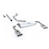 FAP Back Race Milltek Cupra Leon KL 2.0 TSI 2021-2025 con FAP - Versione 80 mm - Senza silenziatore primario - uscite Quad Ovali