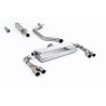 FAP Back Race Milltek Cupra Leon KL 2.0 TSI 300CV 2021-2025 con FAP - Versione 80 mm - Con silenziatore primario - terminali OEM