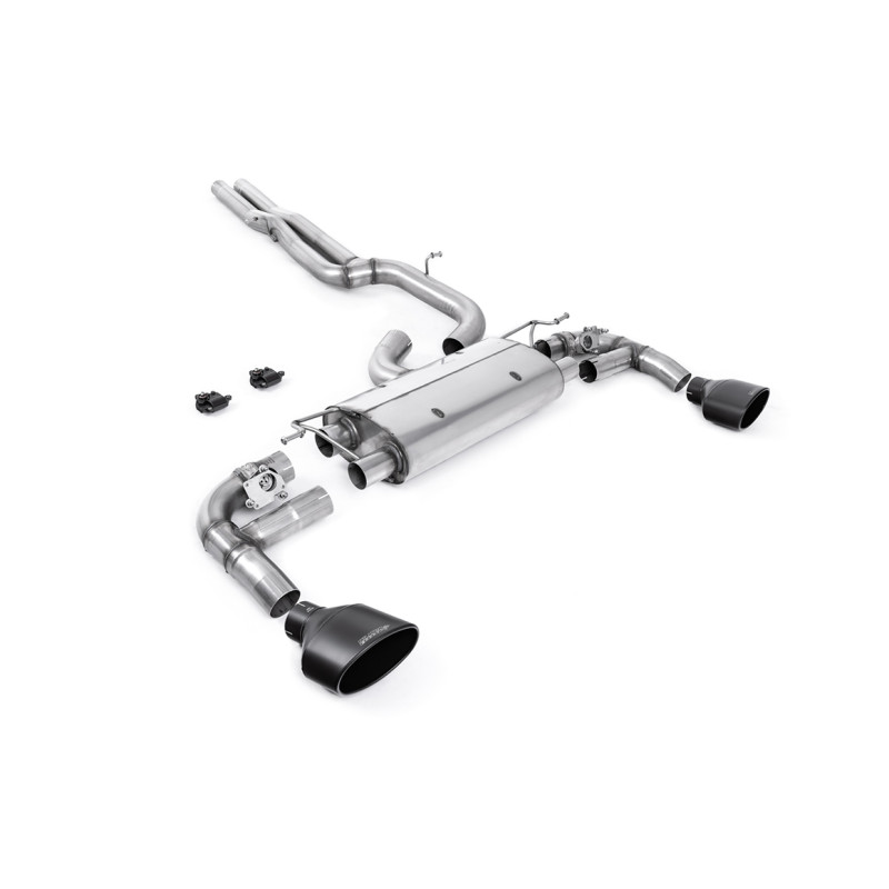 DPF Back Milltek Cupra Formentor VZ5 2.5 TSI 390hp 2021-2025 - ECE Homologated - Non-Resonated - Black Cerakote Oval Tips