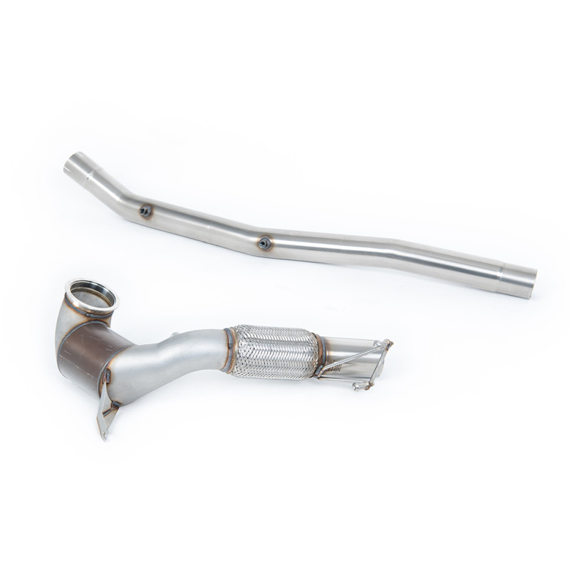 Downpipe 94mm Milltek Cupra Formentor / VW Tiguan R, T-Roc R, mit Hi-Flow-Sportkatalysator HJS 200 CPSI + DPF-Ersatzrohr