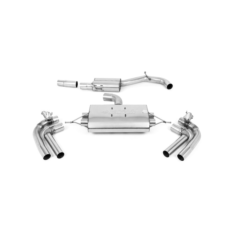 FAP Back Milltek Cupra Formentor 2.0 TFSI 310ch 2021-2025 - Homologué ECE - résonné - sorties Quad GT100 Titane