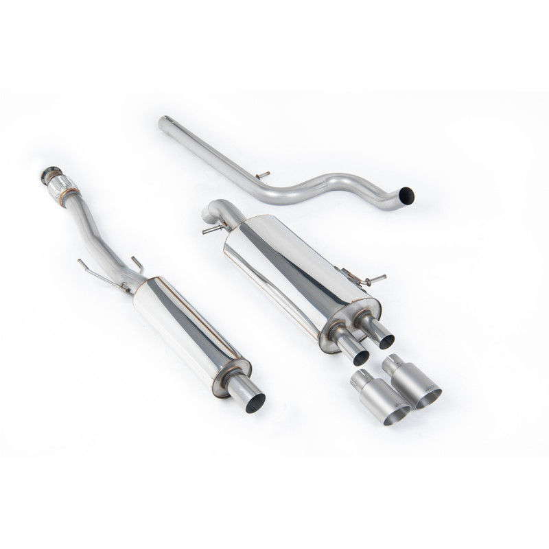 Catback Milltek Citroen DS3 Racing 1.6 THP 203-207CV 2010-2019 - Homologado ECE - resonado - salidas Twin GT80 Titanio