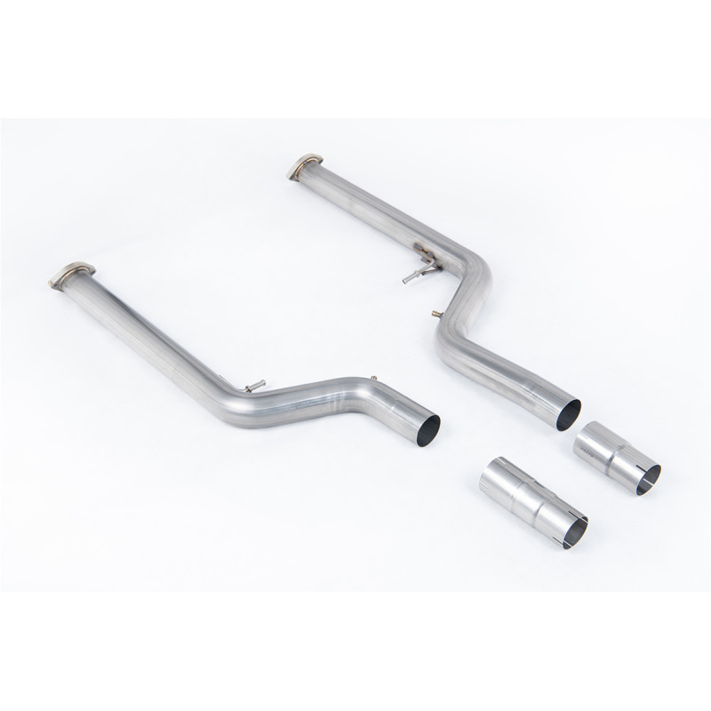 Remplacement FAP Milltek BMW X3 G01 X3M 3.0 Moteur S58 2022-2024, X4 G02 X4M 3.0 (Moteur S58) 2022-2025 avec FAP - Bypass FAP