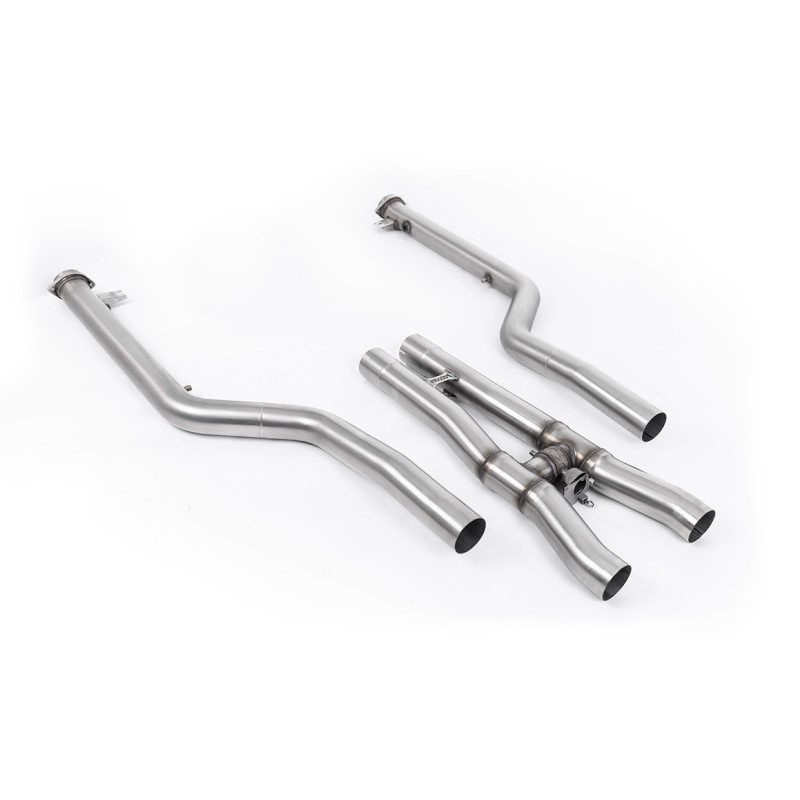 Active Centre Milltek BMW 8er F93 - Bypass Vorschalldämpfer / DPF mit H-Mittelstück - für Milltek-Anlage, Serien-Downpipe