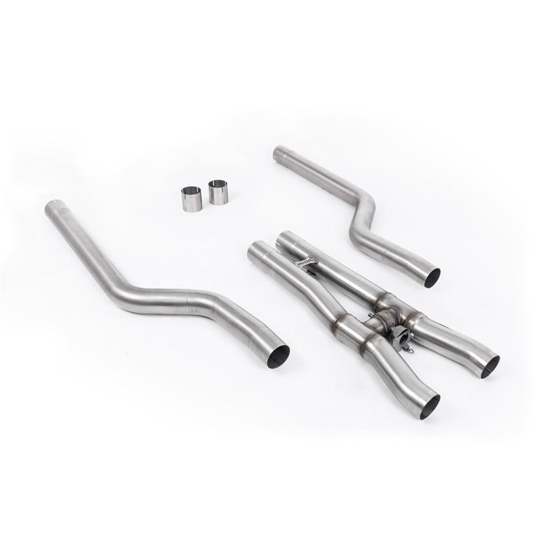 Active Centre Milltek BMW Série 8 F91-F92 - Bypass silencieux primaire / FAP avec H - pour ligne origine, downpipe origine