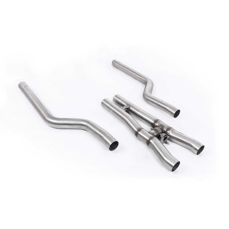 Active Center Milltek BMW 8 Series F91-F92 - Primary Muffler Bypass / DPF with H-pipe - for Milltek system, factory downpipe
