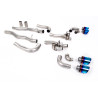 DPF Back Milltek BMW 8 Series F91-F92, 8 Series F93 - non-resonated with Rear Muffler Bypass + Quad GT115 Blued Titanium Tips