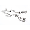 FAP Back Milltek BMW Serie 8 F91-F92 M8, Serie 8 F93 M8 - sin resonar con bypass silenciador trasero + colas Quad GT115 Titanio
