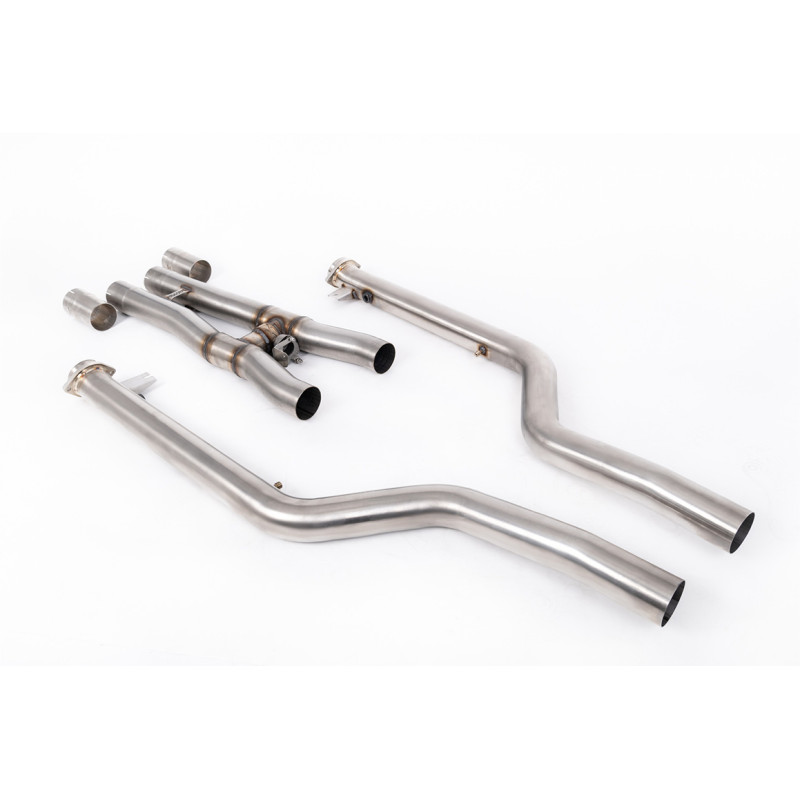 Active Centre Milltek BMW 5er F90 M5 2021-2024 - Bypass Vorschalldämpfer / DPF mit zentralem H Active (Motor inklusive)