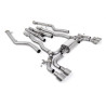 Catback Milltek BMW Série 5 F90 - Ligne après downpipes avec Bypass - sorties Quad GT100 Titane - Phase 2 M5 et M5 Competition