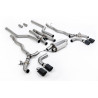 Catback Milltek BMW Série 5 F90 - Ligne après downpipes avec Bypass - sorties Quad Jet-100 Carbone - M5 et M5 Competition