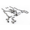 Catback Milltek BMW Série 5 F90 - Ligne après downpipes avec Bypass - sorties Quad GT100 Titane - M5 et M5 Competition