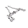 Axle-back Milltek BMW Serie 5 F90 M5 2018-2024 - Línea tras la parte central de origen - colas Quad GT100 Titanio