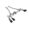 Axle-back Milltek BMW Serie 5 F90 M5 2018-2024 - Linea dopo la parte centrale di serie - uscite Quad GT100 Cerakote Nero