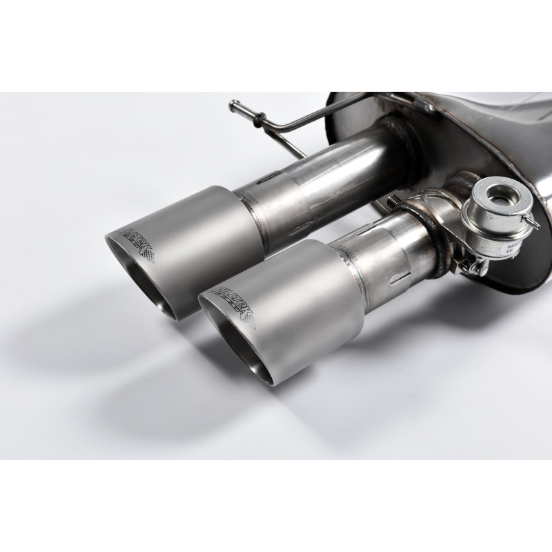Cat-back Milltek BMW Serie 5 F10 M5 4.4 V8 Turbo 560CV 2011-2016 - Omologato ECE - non risonato - uscite Quad GT100 Titanio