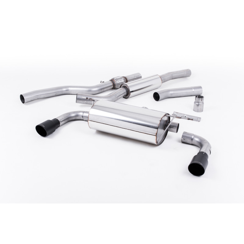 Catback Milltek BMW Série 4 F32 428i 2.0T (Moteur N20) 245ch 2014-2018 - résonné - sorties Dual GT90 Cerakote Noir