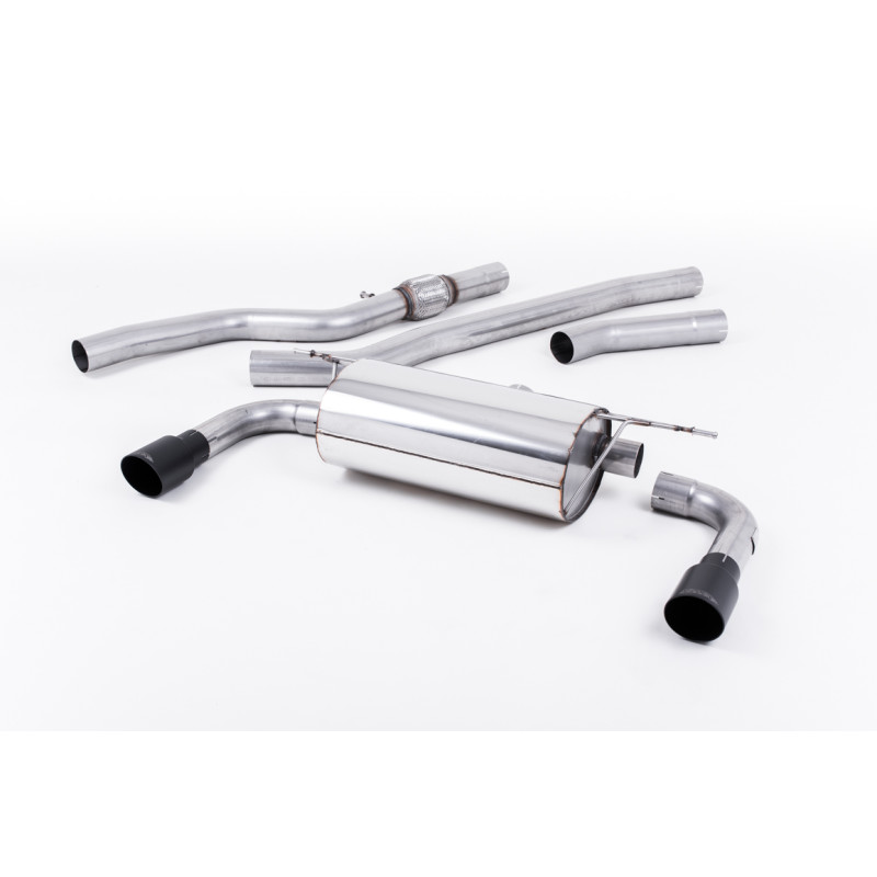 Catback Milltek BMW Série 4 F32 428i 2.0T (Moteur N20) 245ch 2014-2016 - non résonné - sorties Dual GT90 Cerakote Noir