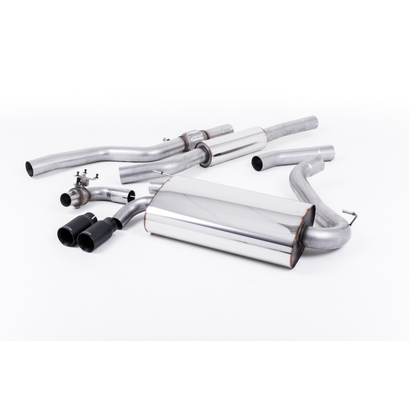 Catback Milltek BMW Série 4 F32 428i 2.0T (Moteur N20) 245ch 2014-2016 - résonné - sorties Twin GT76 Cerakote Noir