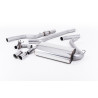 Scarico cat-back Milltek BMW Serie 4 F32 428i 2.0T (Motore N20) 245CV 2014-2016 - non risonante - terminali Twin GT76 lucidati
