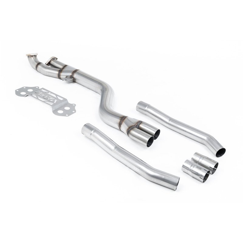 Tubo sostitutivo DPF Milltek BMW Serie 3 G80-G81, Serie 4 G82 - DPF Bypass - per impianto originale, downpipe originale - Ø102mm