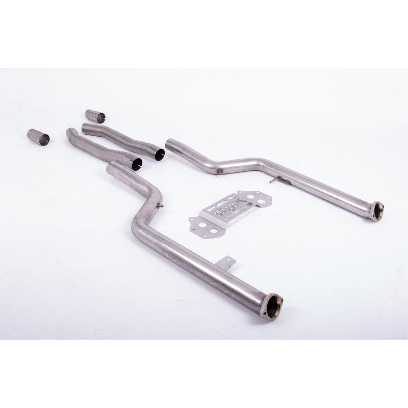 DPF-Ersatzrohr Milltek BMW 3er G80-G81, 4er G82 - DPF-Bypass - für Serienanlage, Serien-Downpipe - Ø76.2mm