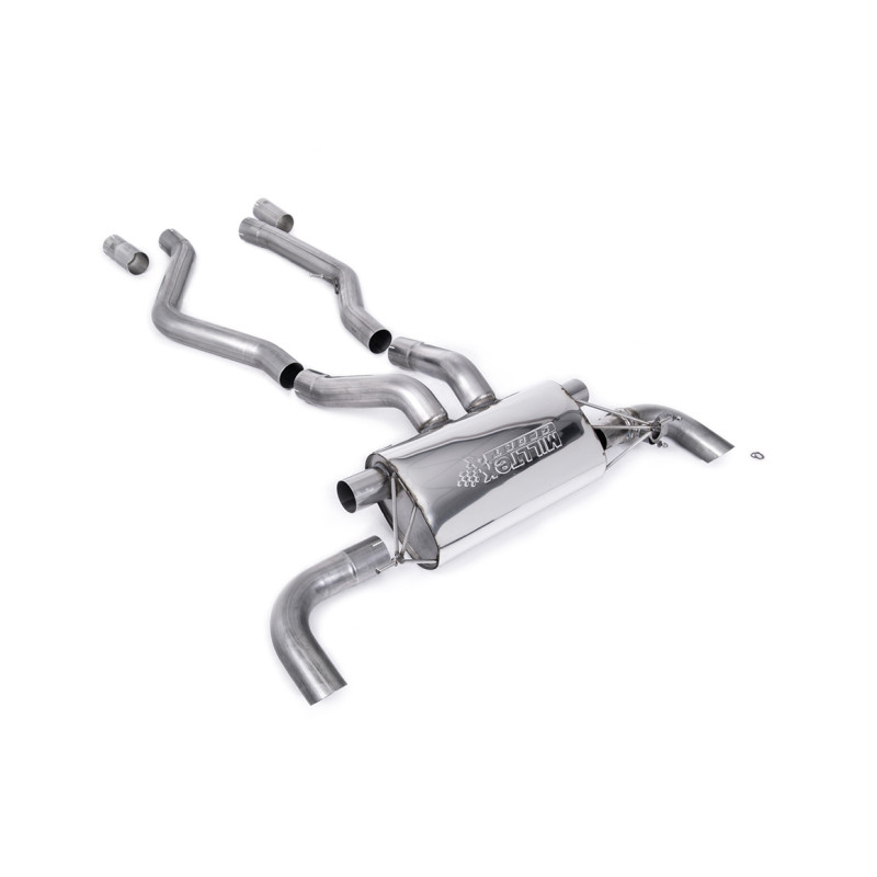 DPF-Back Milltek BMW 3 Series G20-G21 M340i, 4 Series G22 M440i - ECE Homologated - Post-DPF fitting - OEM outlets