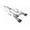 FAP Back Milltek BMW Serie 3 F80 M3 2019-2020, Serie 4 F82-F83 M4 2019-2020 - resonado Race - colas Quad GT90 Cerakote Negro