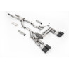 DPF-back Milltek BMW Serie 3 F80 M3, Serie 4 F82-F83 M4 - Omologato ECE - risonante Road - terminali Quad Jet-90 Carbonio