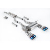 Catback Milltek BMW Série 3 F80 M3 2014-2018, Série 4 F82-F83 M4 2014-2018 - non résonné - sorties Quad GT90 Titane bleui