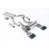 Scarico cat-back Milltek BMW Serie 3 F80 M3 2014-2018, Serie 4 F82-F83 M4 2014-2018 - non risonato - terminali Quad Jet-90 carbo