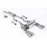 Cat-back Milltek BMW Serie 3 F80 M3, Serie 4 F82-F83 M4 - Homologado ECE - con resonador Road - colas Quad GT90 Titanio