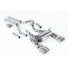 Scarico cat-back Milltek BMW Serie 3 F80 M3 2014-2018, Serie 4 F82-F83 M4 2014-2018, non risonato, uscite Quad GT90 Lucidate