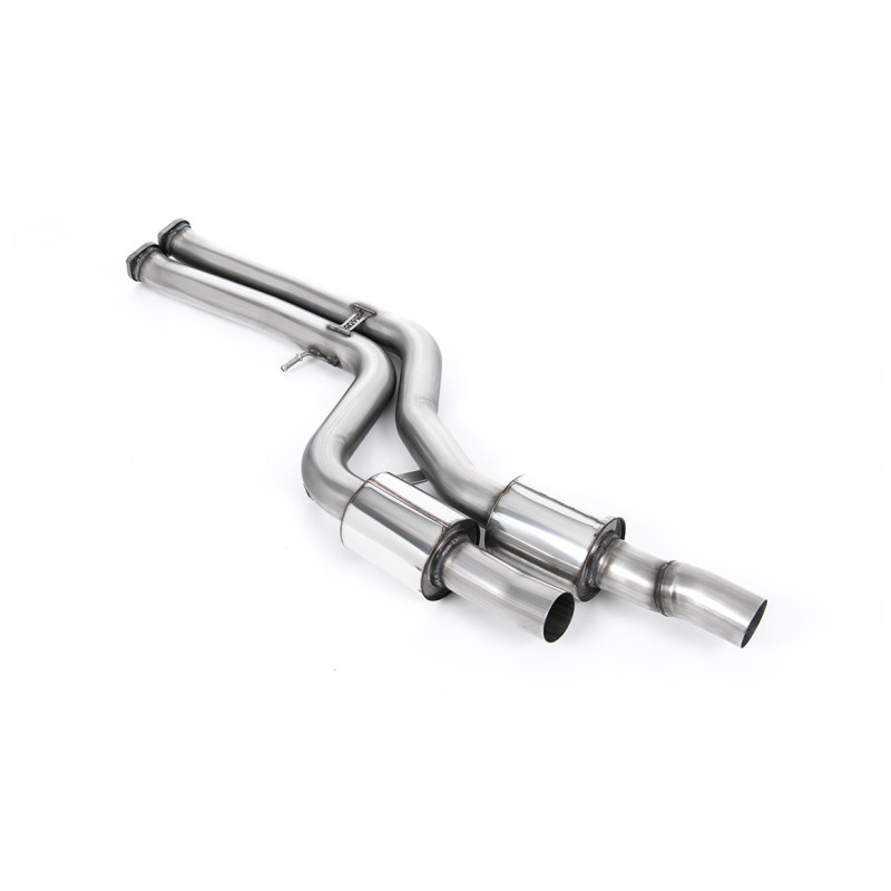 Milltek Cat Replacement Pipe BMW 3 Series F80 M3 2014-2018, 4 Series F82-F83 M4 2014-2018, Secondary Decat Pipe with Muffler