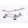 Escape cat-back Milltek BMW Serie 3 E46 M3 3.2/3.2 CSL 2001-2007, resonado, salidas Quad 80 pulidas