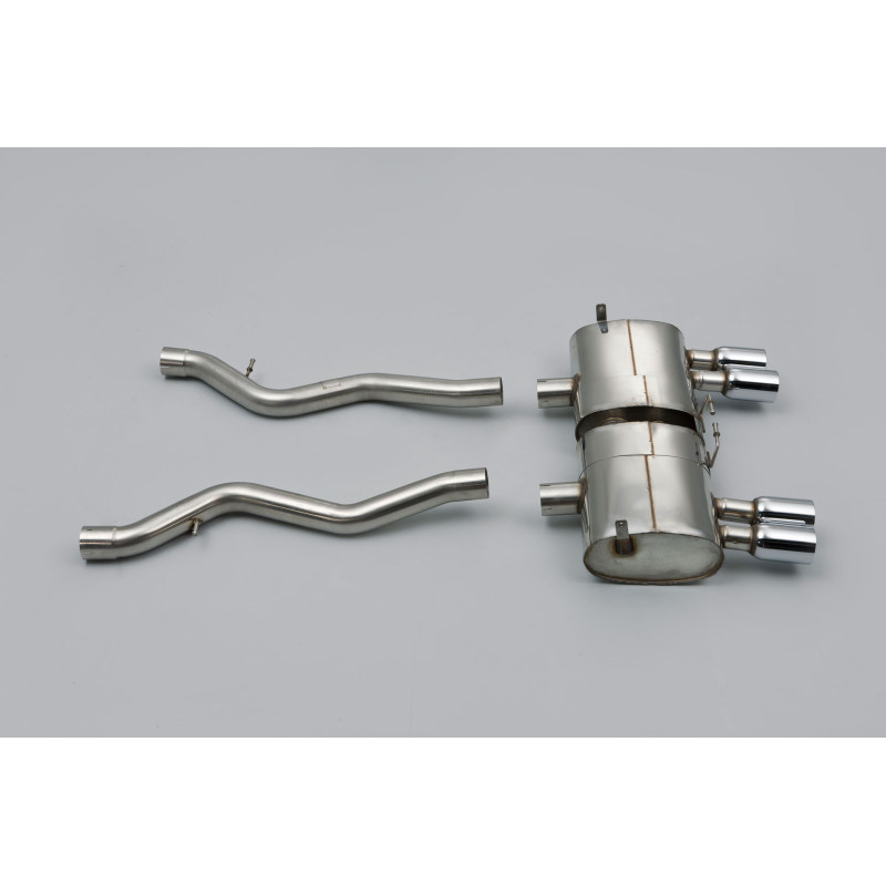 Scarico cat-back Milltek BMW Serie 3 E90 M3, Serie 3 E92 M3, Serie 3 E93 M3 - non risonato - terminali Quad 80 lucidati