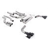 Cat-Back-Anlage Milltek BMW 2er G42 M240i 2022-2025, DPF-Ersatzrohr, ohne Resonator, Quad-Endrohre GT100 Cerakote Schwarz