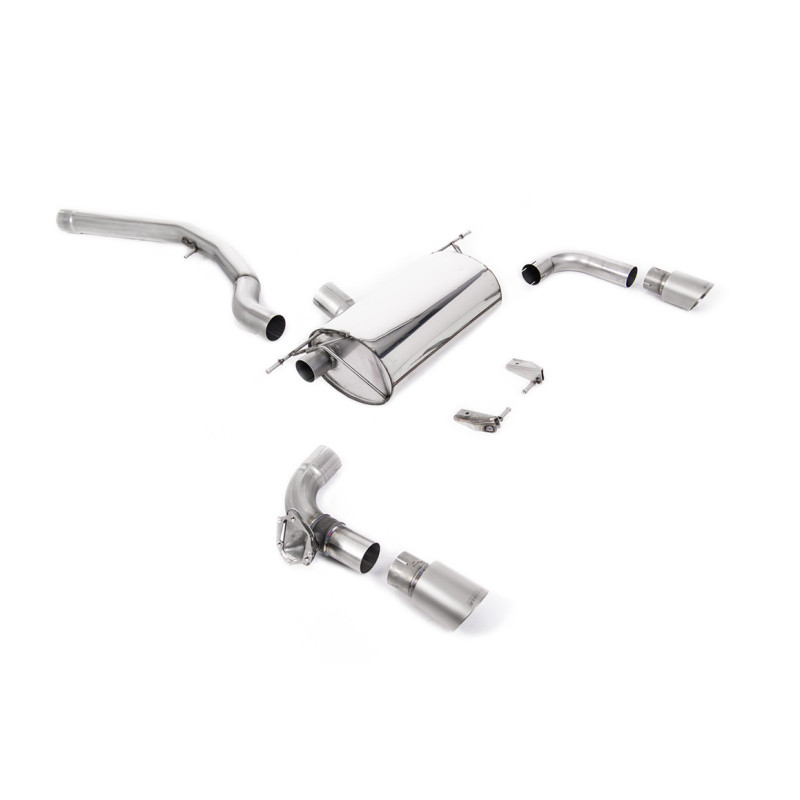 FAP Back Race Milltek BMW Serie 2 F22 M240i Ph.2 3.0 340 CV 2019-2020 con FAP - no resonado - colas Dual GT90 Titanio