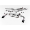 Cat-back Race Milltek BMW 2 Series F22 M240i 2015-2018 - non-resonated with rear Race muffler - Dual Jet-90 Carbon tips