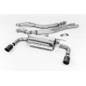 Cat-Back-Anlage Road Milltek BMW 2er F22 M240i 2015-2018 - ohne Resonator mit Endschalldämpfer Road - Dual Jet-90 Endrohre Carbo